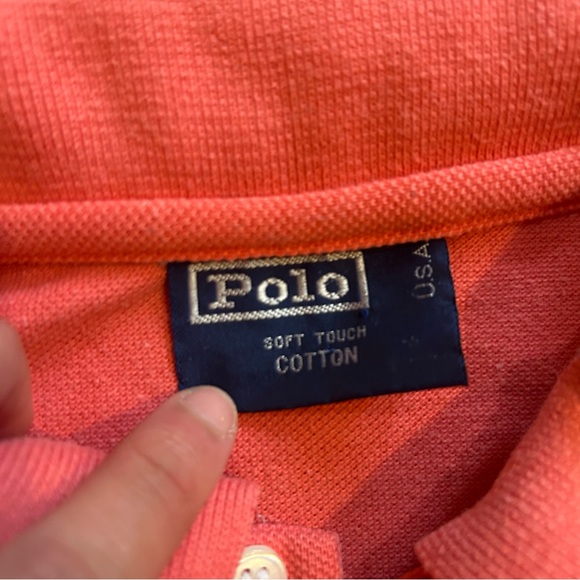 Ralph Lauren Soft Cotton Polo Shirt in Coral - Picture 3 of 5